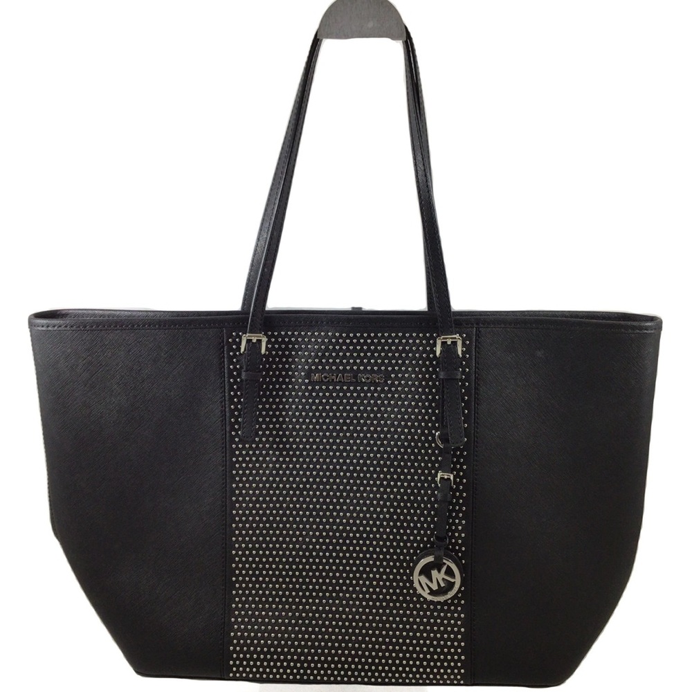 Michael Kors Black Tote w/ Stud Detailing - Large